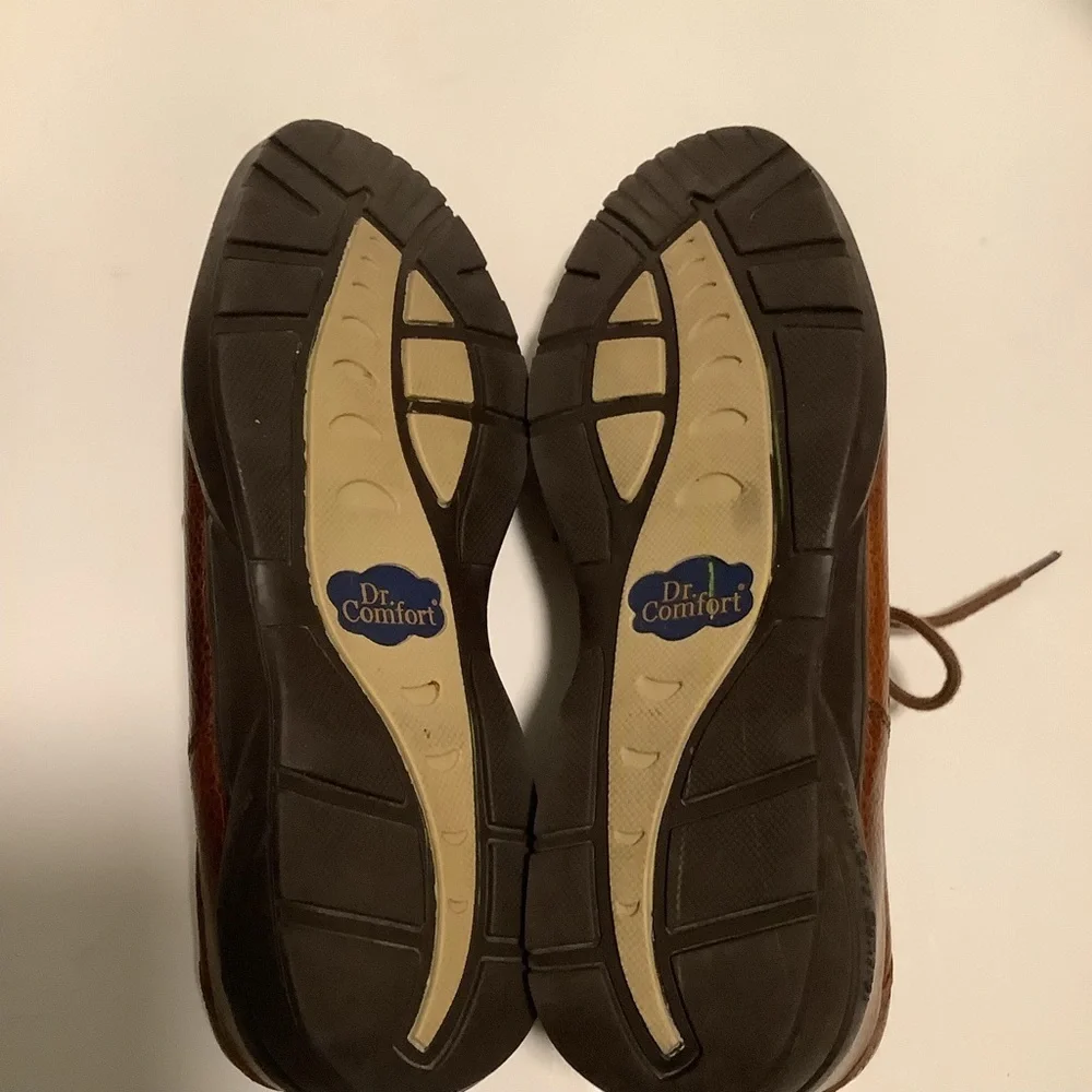 Dr. Comfort Stallion diabetic mens mens US 13 brown‎ leather Oxford shoes